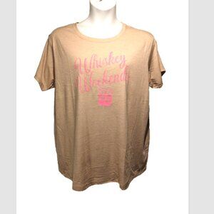 NWOT Torrid Whiskey Weekend Mushroom Relaxed Fit Crew Neck Tee Plus Size 3X